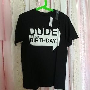 "Dude it's my birthday" childrens place, M, nwt